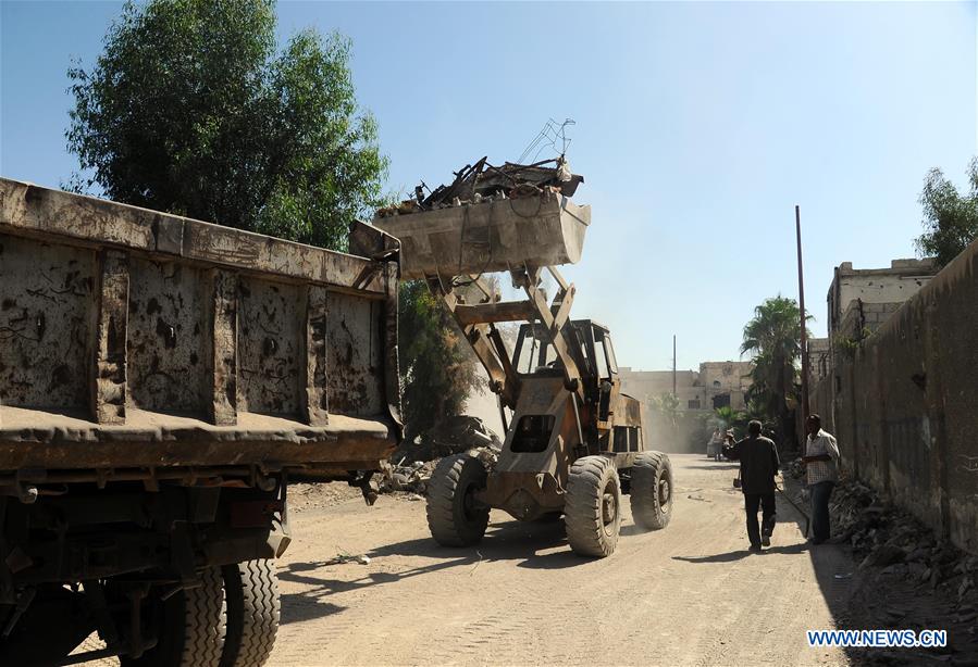 SYRIA-DAMASCUS-RUBBLE REMOVAL