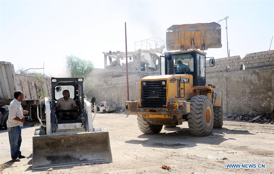 SYRIA-DAMASCUS-RUBBLE REMOVAL