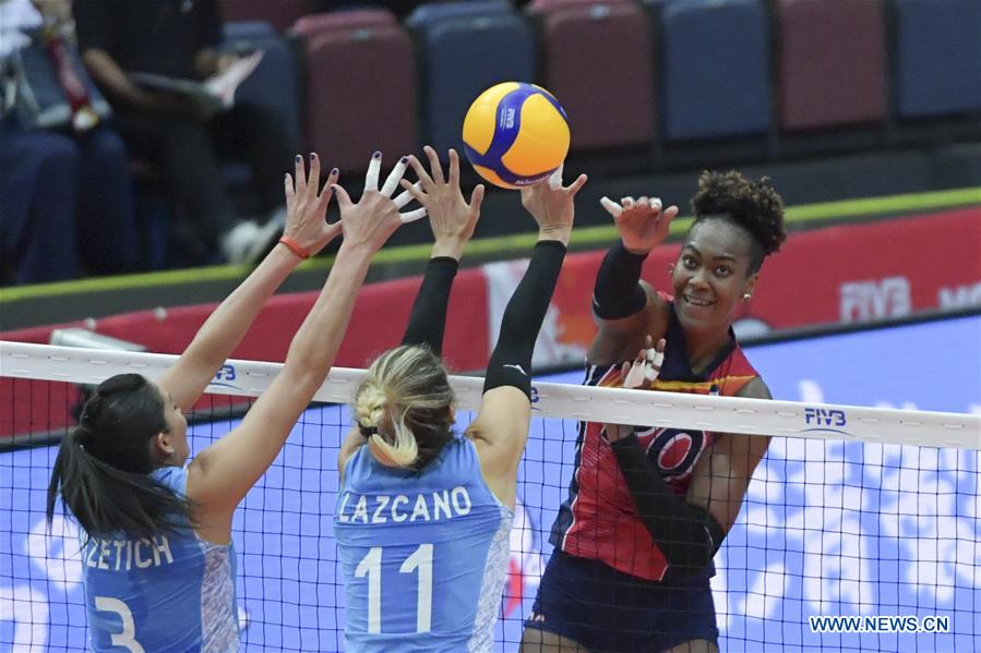 (SP)JAPAN-OSAKA-VOLLEYBALL-WOMEN'S WORLD CUP-DOM VS ARG