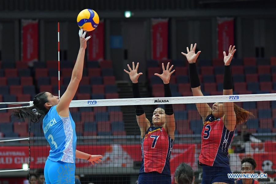 (SP)JAPAN-OSAKA-VOLLEYBALL-WOMEN'S WORLD CUP-DOM VS ARG