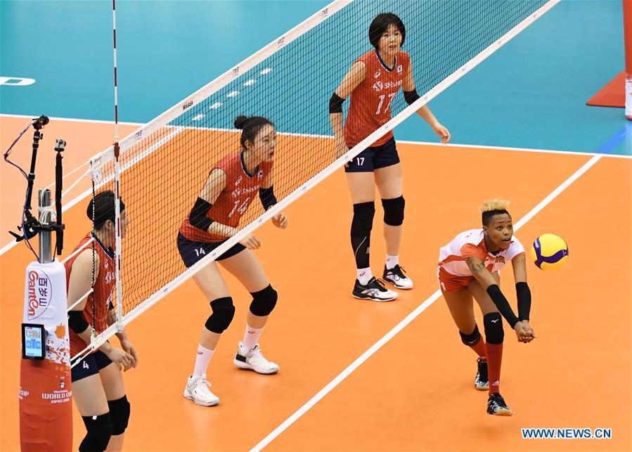 (SP)JAPAN-OSAKA-VOLLEYBALL-WOMEN'S WORLD CUP-KOR VS KEN