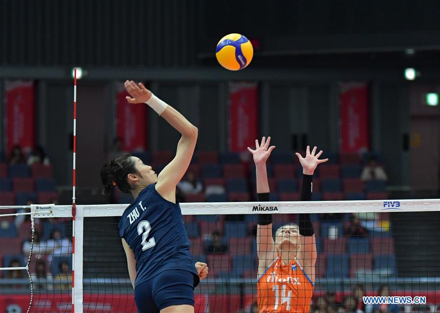 (SP)JAPAN-OSAKA-VOLLEYBALL-WOMEN'S WORLD CUP-CHN VS NED