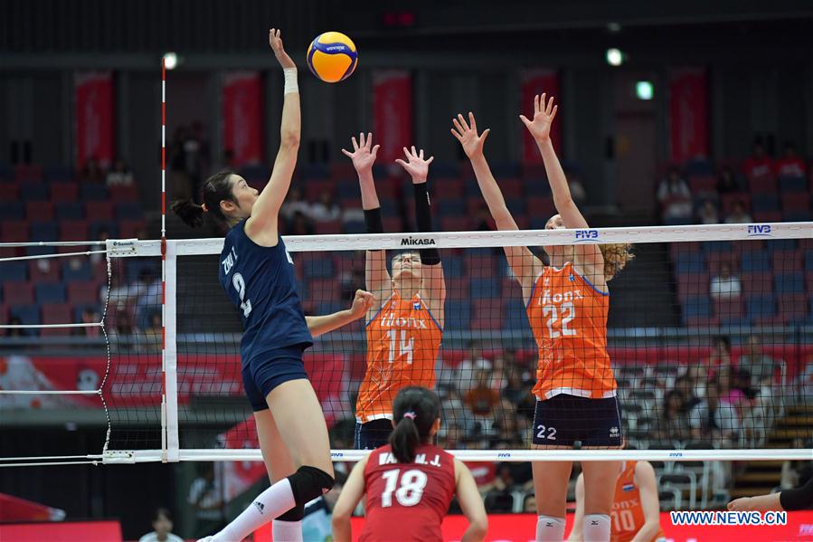 (SP)JAPAN-OSAKA-VOLLEYBALL-WOMEN'S WORLD CUP-CHN VS NED