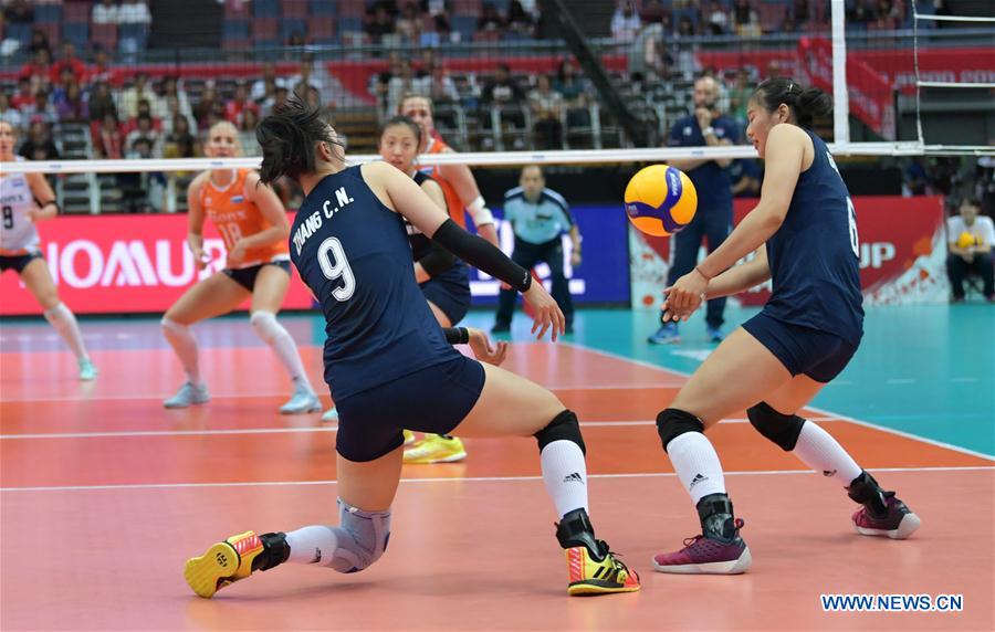 (SP)JAPAN-OSAKA-VOLLEYBALL-WOMEN'S WORLD CUP-CHN VS NED