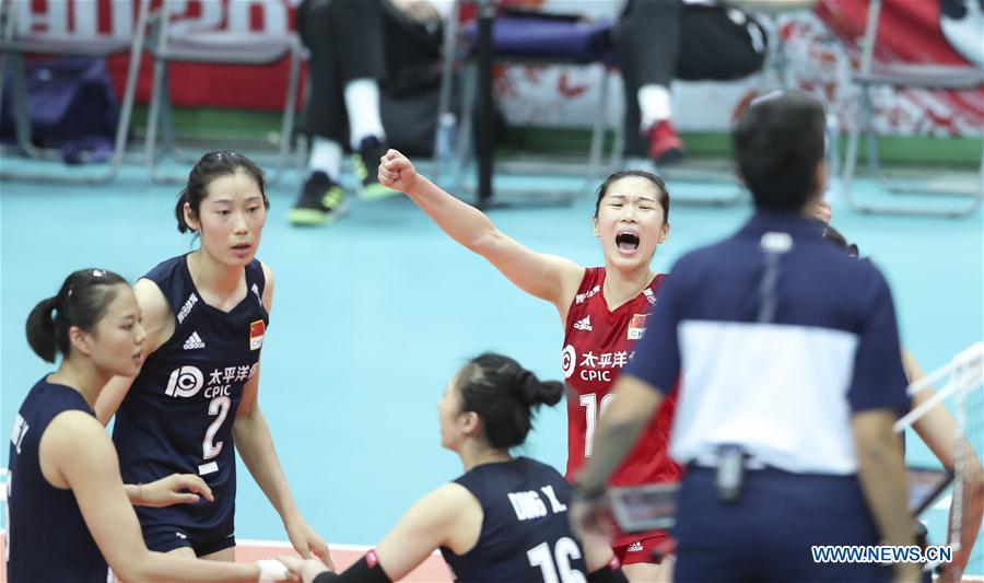 (SP)JAPAN-OSAKA-VOLLEYBALL-WOMEN'S WORLD CUP-CHN VS NED