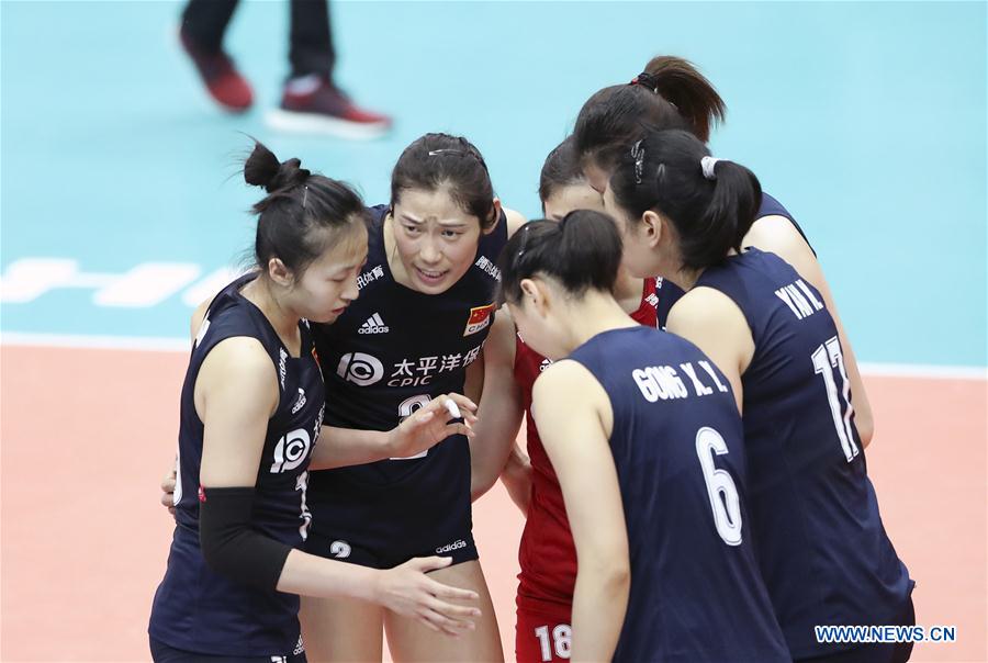 (SP)JAPAN-OSAKA-VOLLEYBALL-WOMEN'S WORLD CUP-CHN VS NED