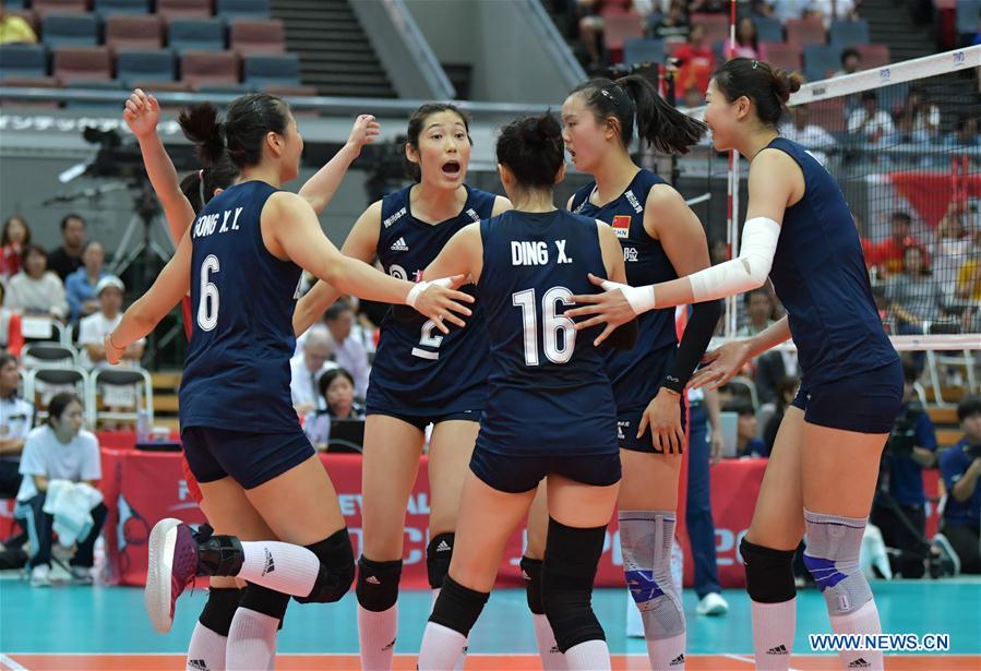 (SP)JAPAN-OSAKA-VOLLEYBALL-WOMEN'S WORLD CUP-CHN VS NED