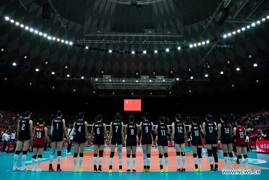 (SP)JAPAN-OSAKA-VOLLEYBALL-WOMEN'S WORLD CUP-CHN VS NED