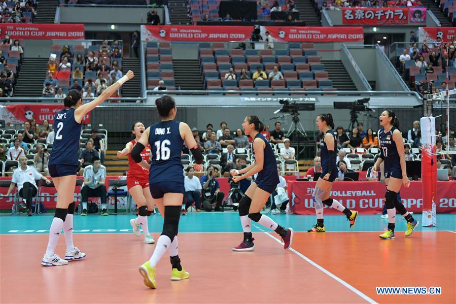 (SP)JAPAN-OSAKA-VOLLEYBALL-WOMEN'S WORLD CUP-CHN VS NED