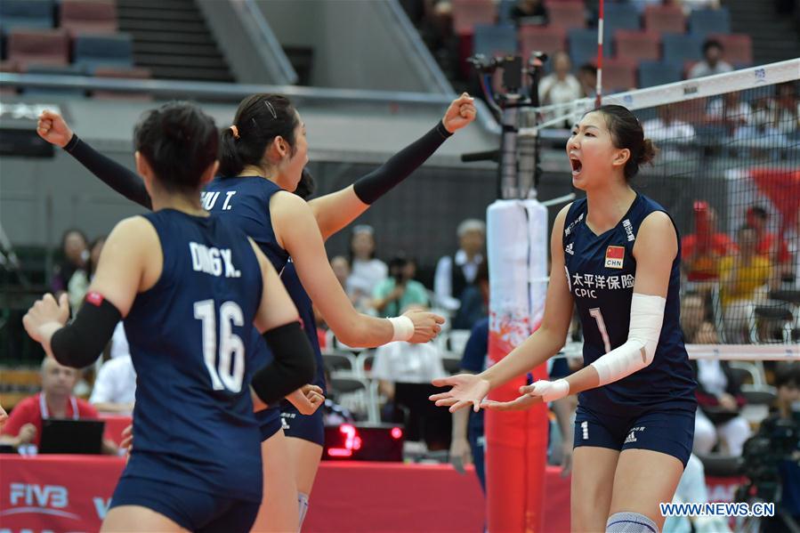 (SP)JAPAN-OSAKA-VOLLEYBALL-WOMEN'S WORLD CUP-CHN VS NED