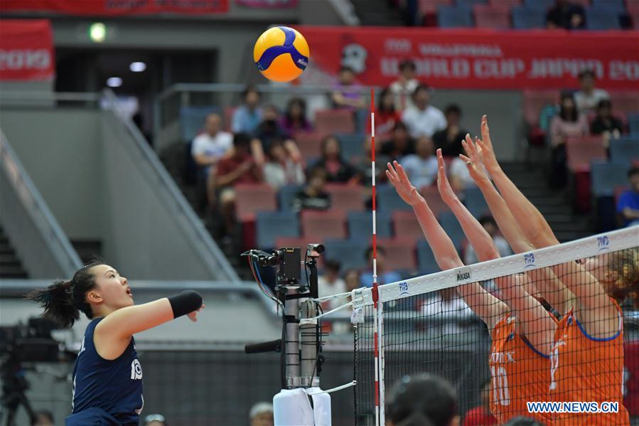 (SP)JAPAN-OSAKA-VOLLEYBALL-WOMEN'S WORLD CUP-CHN VS NED