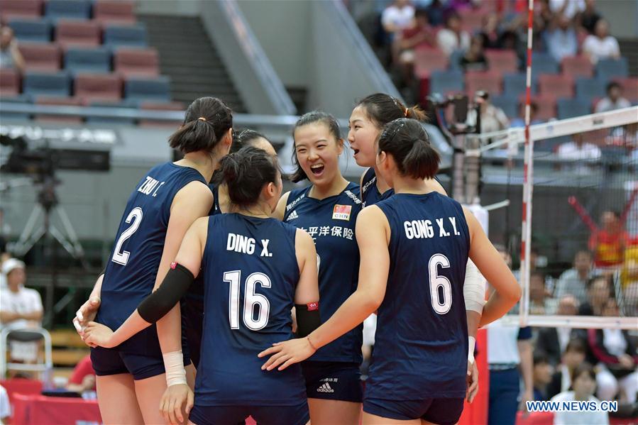 (SP)JAPAN-OSAKA-VOLLEYBALL-WOMEN'S WORLD CUP-CHN VS NED