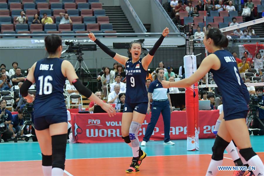 (SP)JAPAN-OSAKA-VOLLEYBALL-WOMEN'S WORLD CUP-CHN VS NED