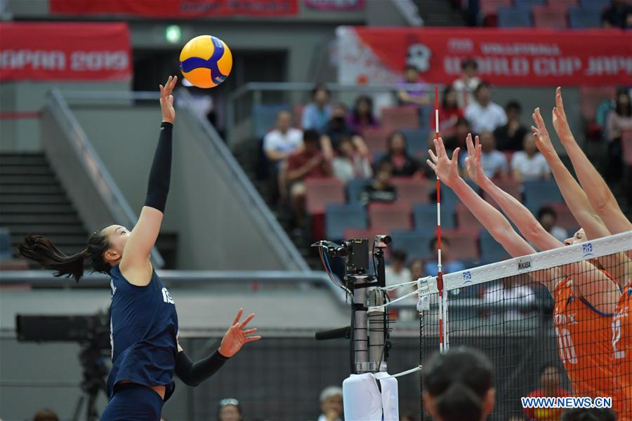 (SP)JAPAN-OSAKA-VOLLEYBALL-WOMEN'S WORLD CUP-CHN VS NED
