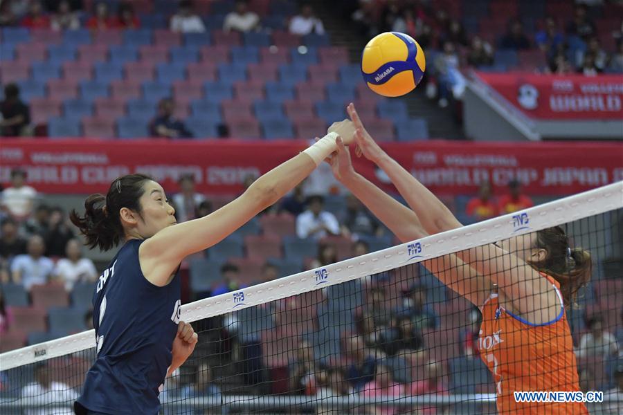 (SP)JAPAN-OSAKA-VOLLEYBALL-WOMEN'S WORLD CUP-CHN VS NED