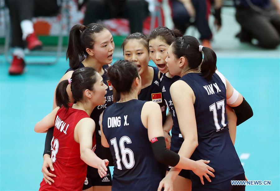 (SP)JAPAN-OSAKA-VOLLEYBALL-WOMEN'S WORLD CUP-CHN VS NED