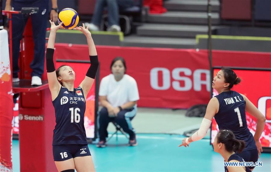 (SP)JAPAN-OSAKA-VOLLEYBALL-WOMEN'S WORLD CUP-CHN VS NED