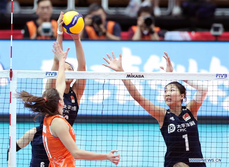 (SP)JAPAN-OSAKA-VOLLEYBALL-WOMEN'S WORLD CUP-CHN VS NED