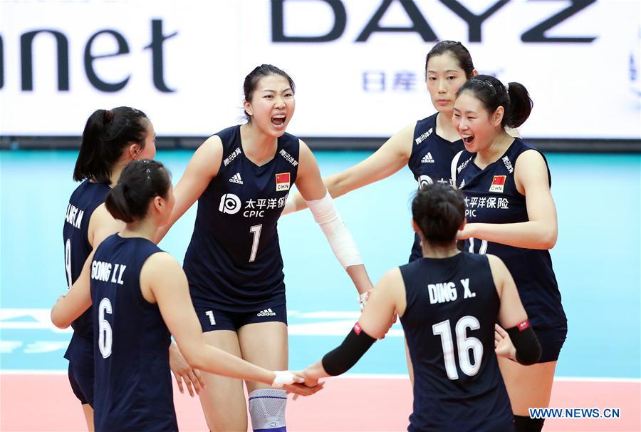 (SP)JAPAN-OSAKA-VOLLEYBALL-WOMEN'S WORLD CUP-CHN VS NED