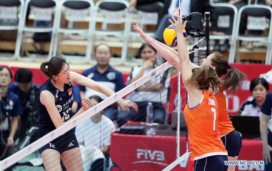 (SP)JAPAN-OSAKA-VOLLEYBALL-WOMEN'S WORLD CUP-CHN VS NED