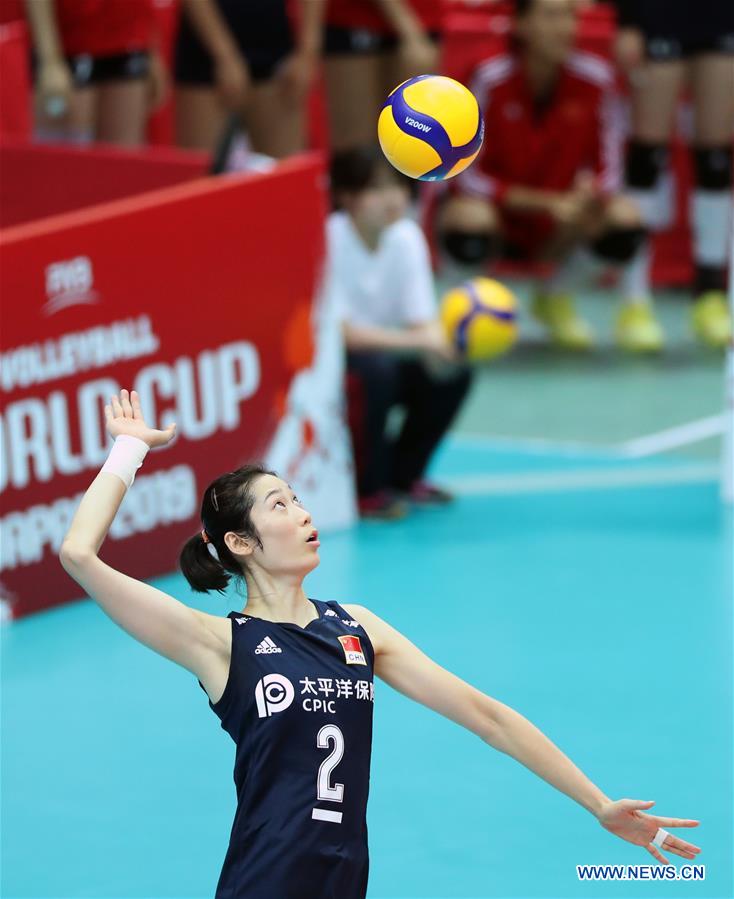(SP)JAPAN-OSAKA-VOLLEYBALL-WOMEN'S WORLD CUP-CHN VS NED