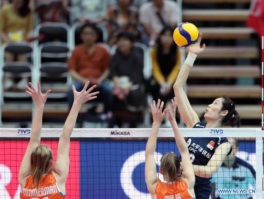 (SP)JAPAN-OSAKA-VOLLEYBALL-WOMEN'S WORLD CUP-CHN VS NED