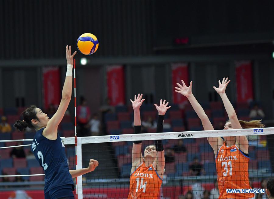 (SP)JAPAN-OSAKA-VOLLEYBALL-WOMEN'S WORLD CUP-CHN VS NED