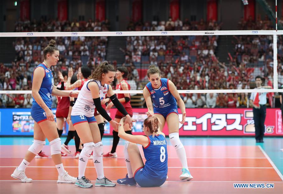 (SP)JAPAN-OSAKA-VOLLEYBALL-WOMEN'S WORLD CUP-JPN VS SRB