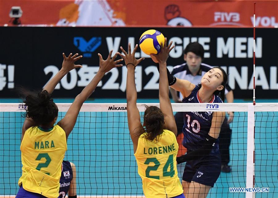(SP)JAPAN-OSAKA-VOLLEYBALL-WOMEN'S WORLD CUP-BRZ VS KOR