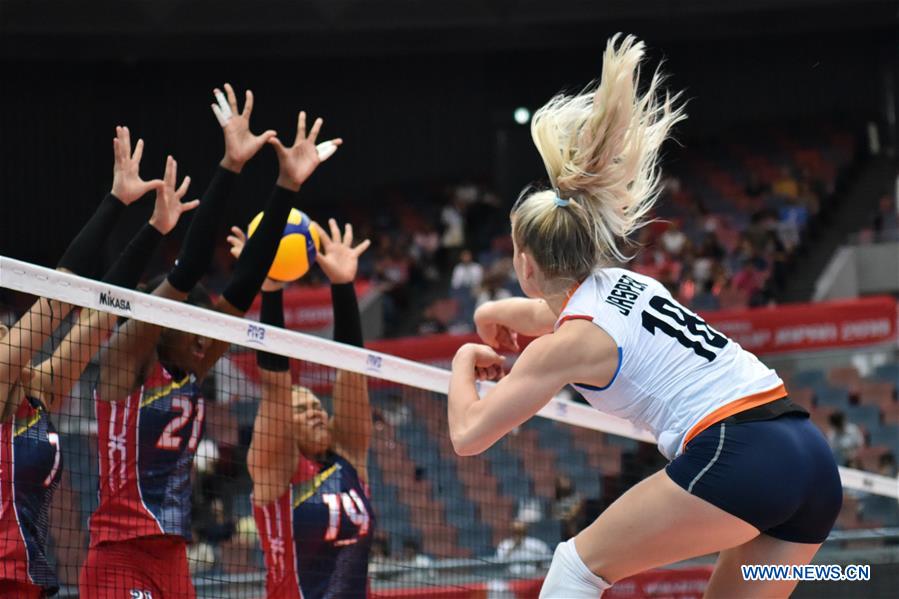 (SP)JAPAN-OSAKA-VOLLEYBALL-WOMEN'S WORLD CUP-DOM VS NED