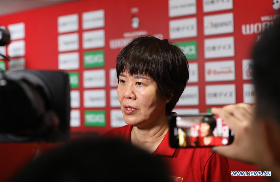 (SP)JAPAN-OSAKA-VOLLEYBALL-WOMEN'S WORLD CUP-CHN VS SRB