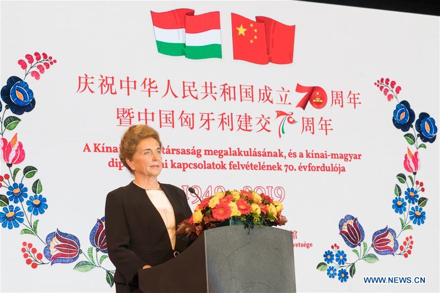 HUNGARY-BUDAPEST-PRC FOUNDING-70TH ANNIVERSARY-RECEPTION