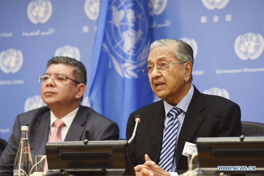 UN-GENERAL ASSEMBLY-MALAYSIAN PM-PRESS CONFERENCE