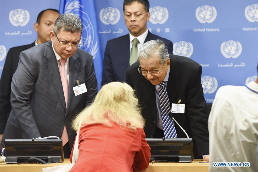 UN-GENERAL ASSEMBLY-MALAYSIAN PM-PRESS CONFERENCE