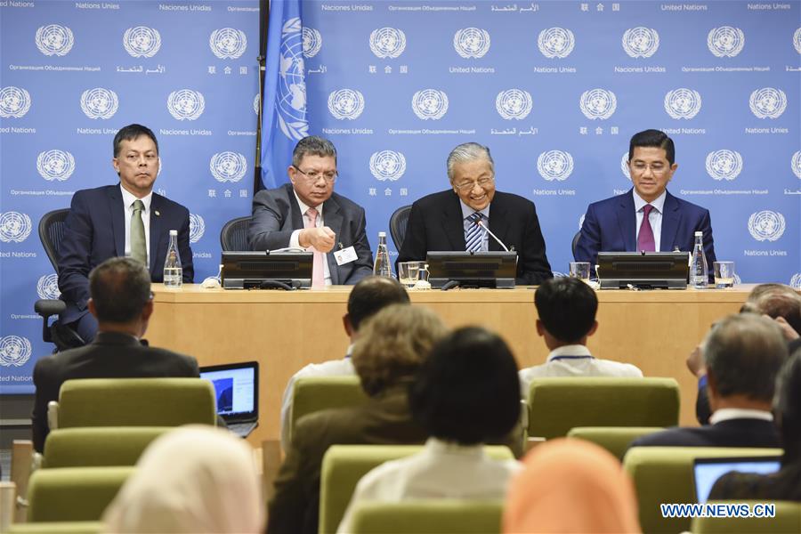 UN-GENERAL ASSEMBLY-MALAYSIAN PM-PRESS CONFERENCE