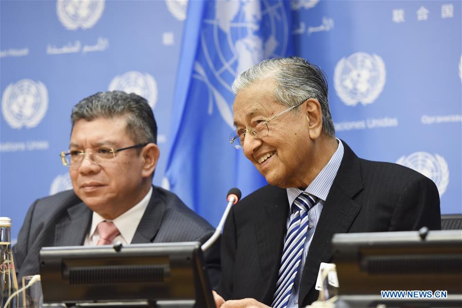 UN-GENERAL ASSEMBLY-MALAYSIAN PM-PRESS CONFERENCE
