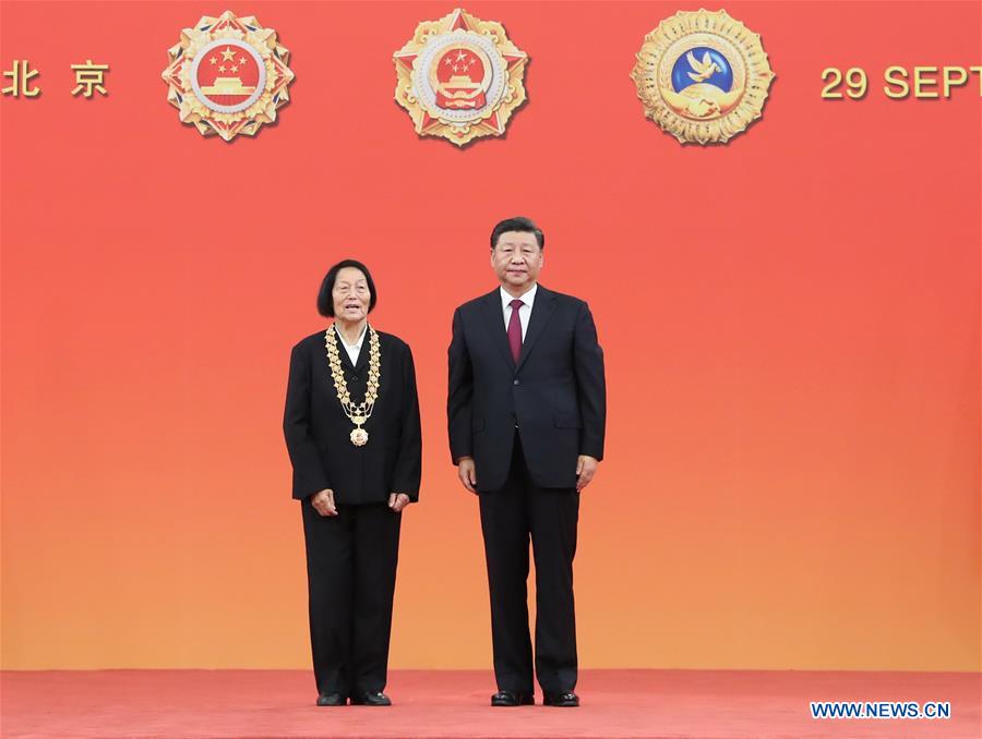 CHINA-BEIJING-NATIONAL MEDALS AND HONORARY TITLES-PRESENTATION CEREMONY (CN)