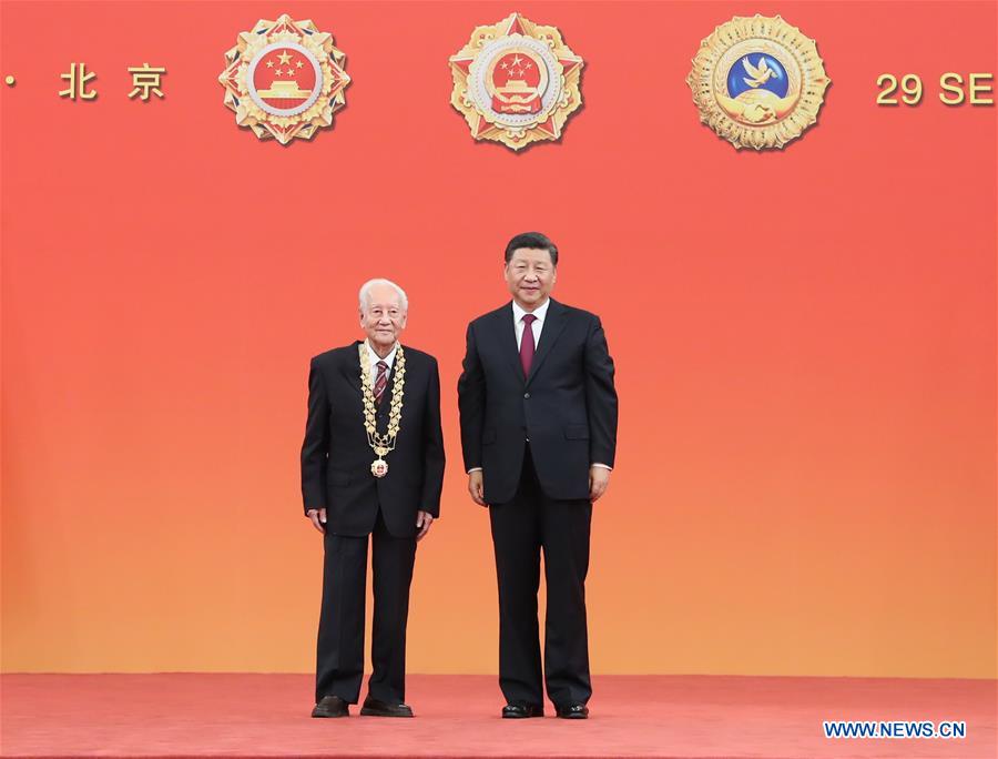 CHINA-BEIJING-NATIONAL MEDALS AND HONORARY TITLES-PRESENTATION CEREMONY (CN)