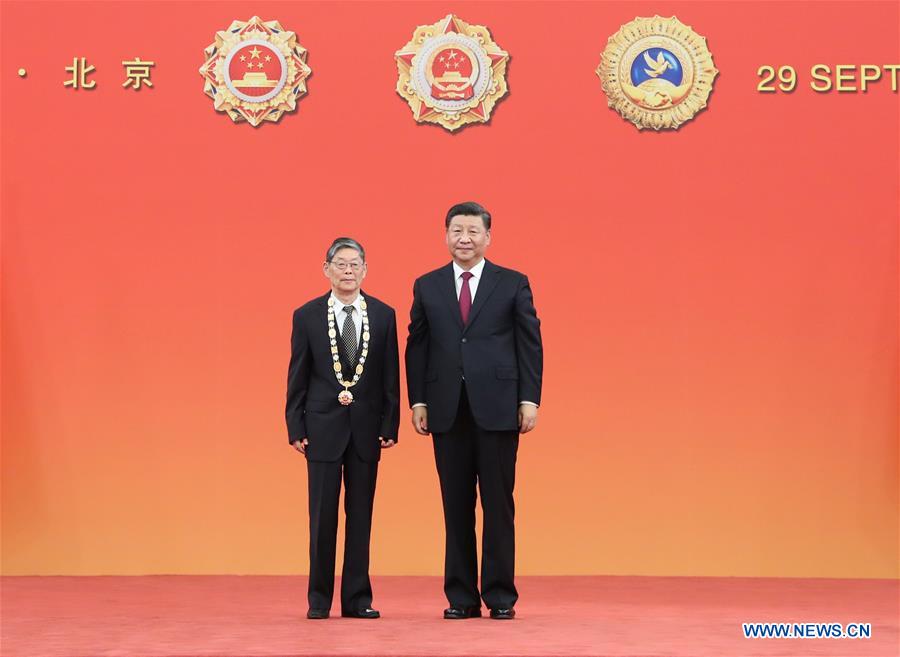 CHINA-BEIJING-NATIONAL MEDALS AND HONORARY TITLES-PRESENTATION CEREMONY (CN)