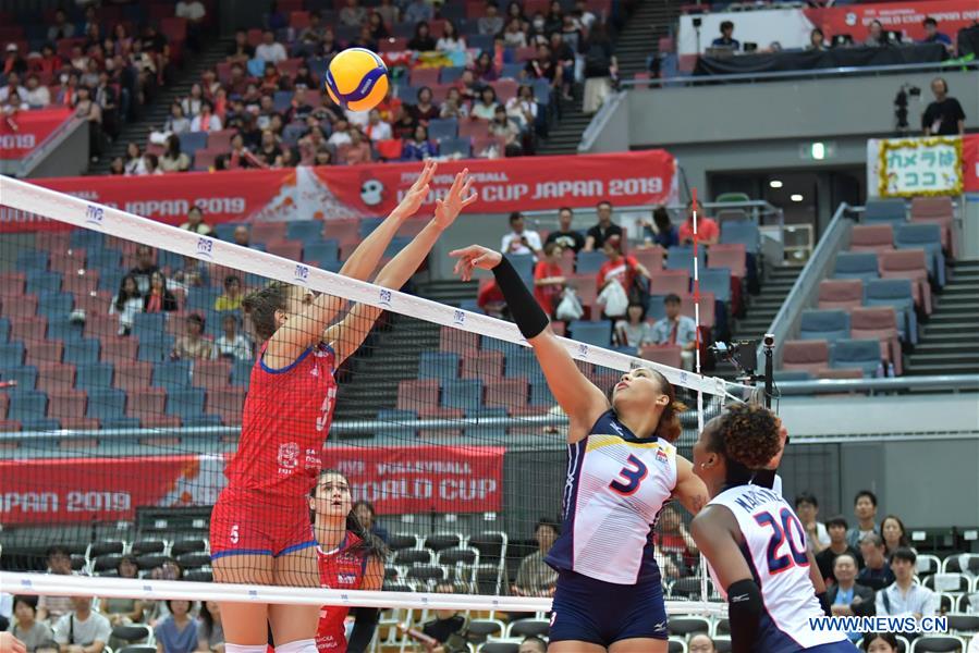(SP)JAPAN-OSAKA-VOLLEYBALL-WOMEN'S WORLD CUP-DOM VS SRB