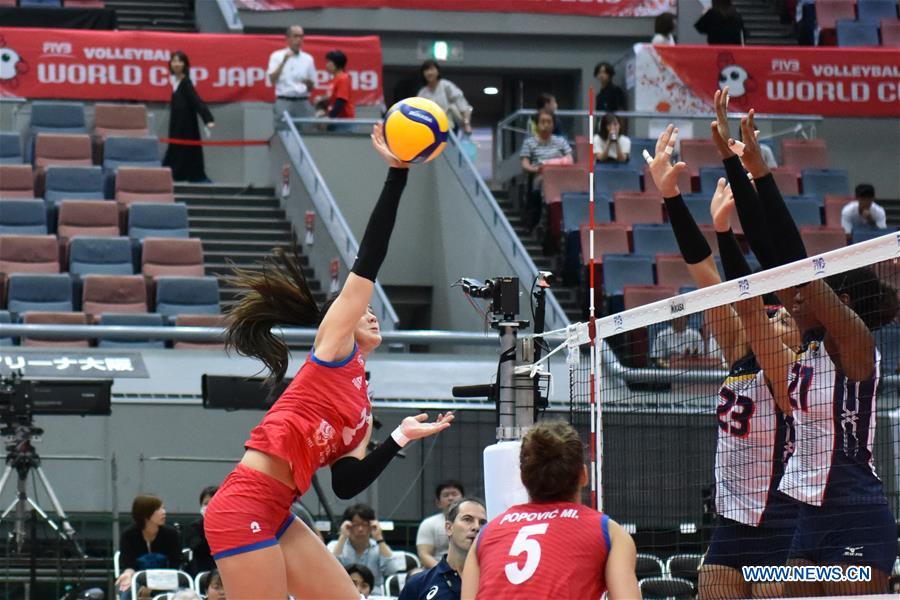 (SP)JAPAN-OSAKA-VOLLEYBALL-WOMEN'S WORLD CUP-DOM VS SRB