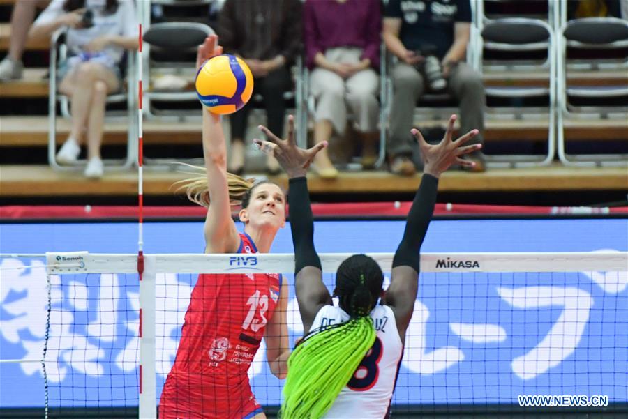 (SP)JAPAN-OSAKA-VOLLEYBALL-WOMEN'S WORLD CUP-DOM VS SRB
