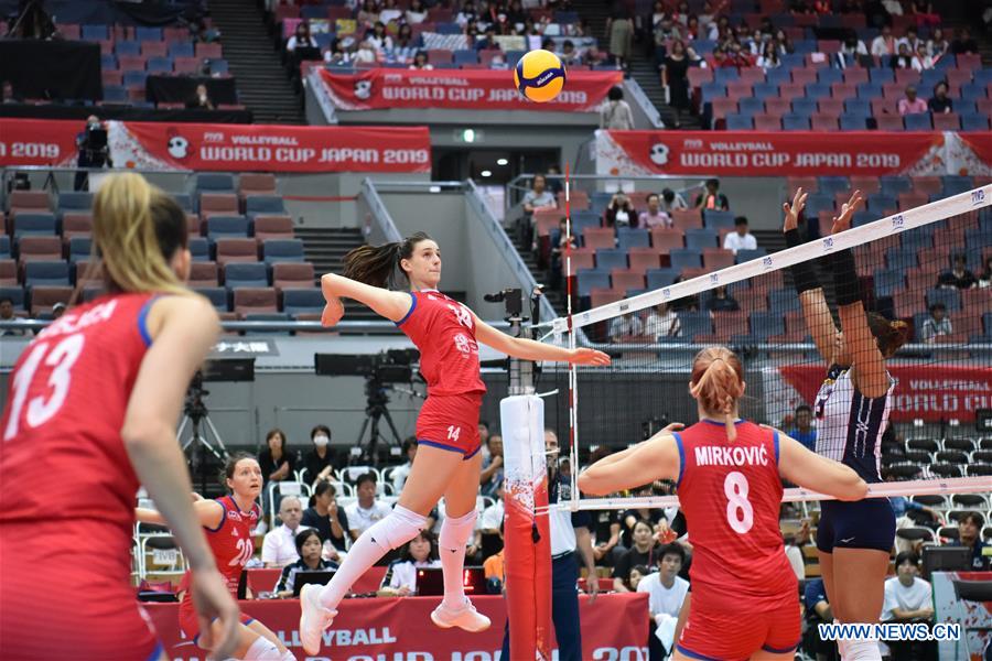 (SP)JAPAN-OSAKA-VOLLEYBALL-WOMEN'S WORLD CUP-DOM VS SRB