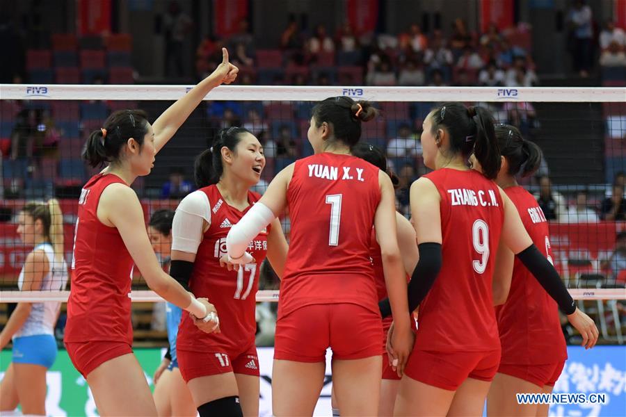 (SP)JAPAN-OSAKA-VOLLEYBALL-WOMEN'S WORLD CUP-CHN VS ARG