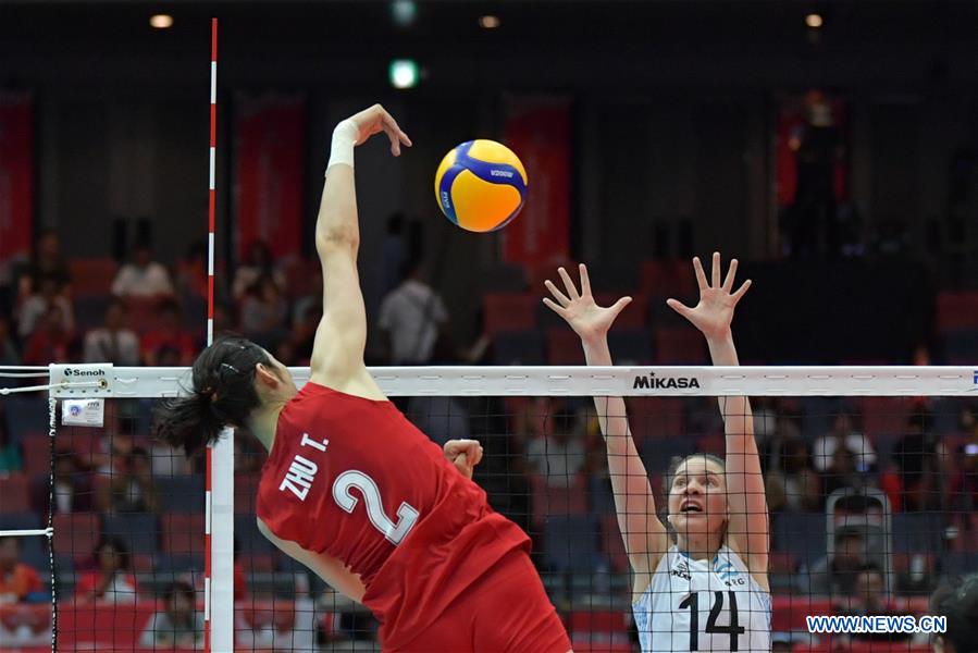 (SP)JAPAN-OSAKA-VOLLEYBALL-WOMEN'S WORLD CUP-CHN VS ARG