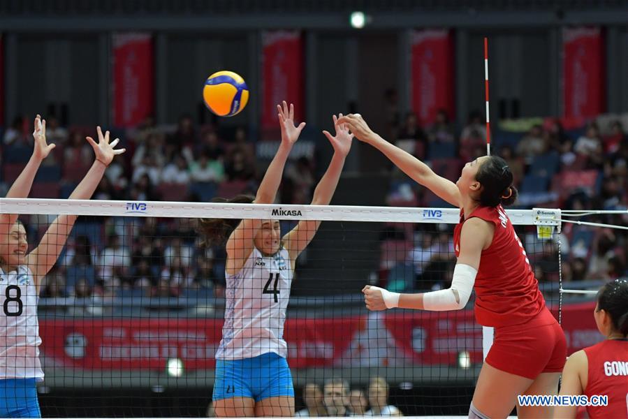 (SP)JAPAN-OSAKA-VOLLEYBALL-WOMEN'S WORLD CUP-CHN VS ARG
