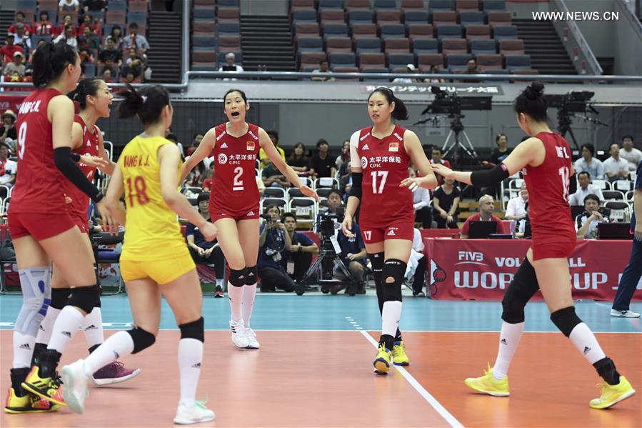 (SP)JAPAN-OSAKA-VOLLEYBALL-WOMEN'S WORLD CUP-CHN VS ARG