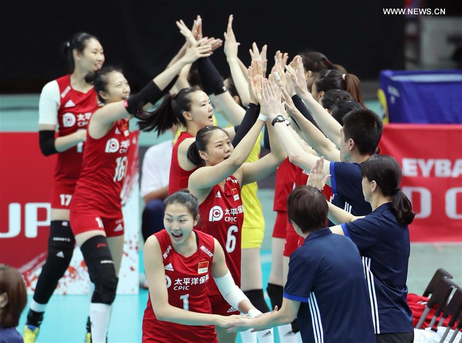 (SP)JAPAN-OSAKA-VOLLEYBALL-WOMEN'S WORLD CUP-CHN VS ARG
