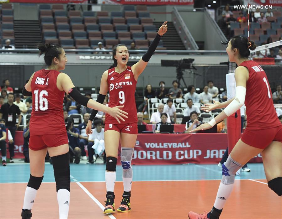 (SP)JAPAN-OSAKA-VOLLEYBALL-WOMEN'S WORLD CUP-CHN VS ARG