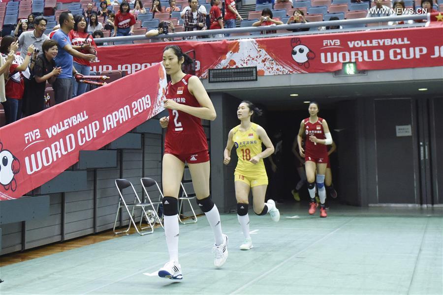 (SP)JAPAN-OSAKA-VOLLEYBALL-WOMEN'S WORLD CUP-CHN VS ARG